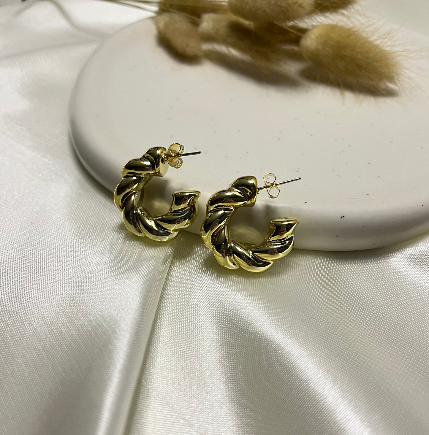 Creolen Twist Ohrring