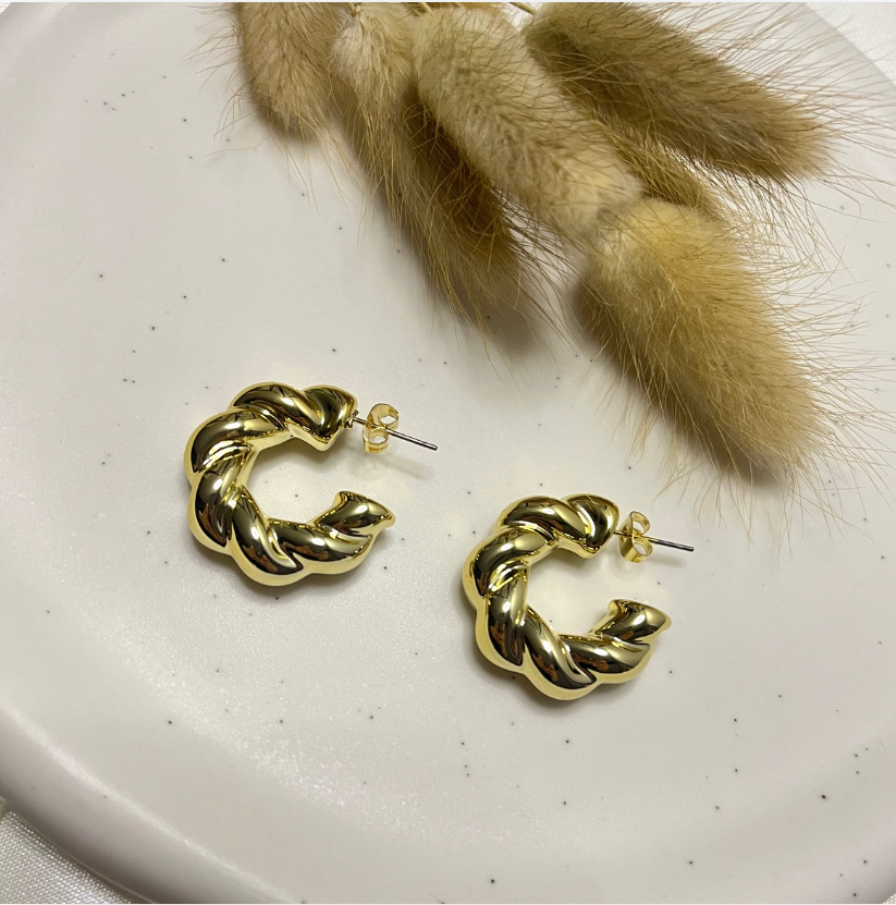 Creolen Twist Ohrring
