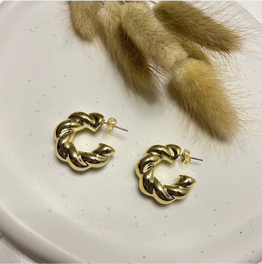 Creolen Twist Ohrring